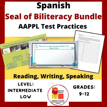 spanish seal of biliteracy 2018 test california|avant stamp sample test.